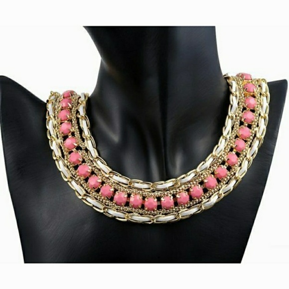 New! Gorgeous Chunky Statement Women's Necklace - Picture 3 of 4
